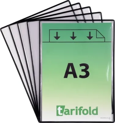 Produktbild von Klarsichttafel standard A3 schwarz 5 Stück