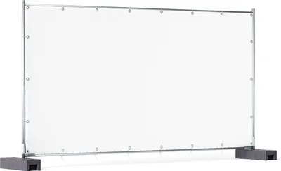 Produktbild von Wallario XXL Outdoor-Poster für Garten oder Balkon, Motiv Weiß, in ca. 340 x 173 cm