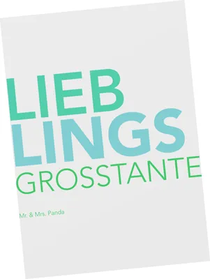 Produktbild von Mr. & Mrs. Panda Postkarte Grosstante - Weiß - Geschenk, Spruch, Geschenkidee, Ansichtskarten, Grußkarte, Ansichtskarte, Postkarten, bildkarte