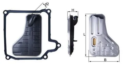 Produktbild von MAHLE HX 264D Automatikgetriebe Ölfilter Getriebeölfilter für VW Golf VII Schrägheck (5G1, BQ1, BE1, BE2) Golf IV Schrägheck (1J1) GOLF VI (5K1)