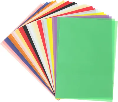 Obrázok produktu pre Priehľadný papier A4, 30 listov, 15 farieb, na tvorenie