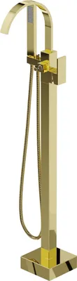 Produktbild von Mexen Veda freistehende Badewannenarmatur, gold - 75433-50