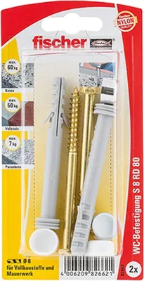 Produktbild von WC-Befestigung S 8 RD 80, Dübel