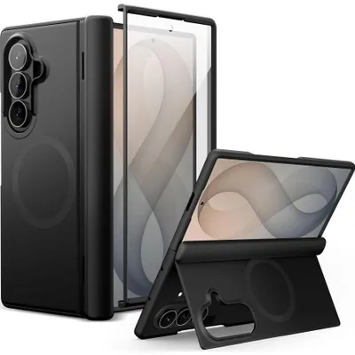 Image de Coque de protection pour Galaxy Z Fold8 Ultra, Tech-Protect, matériau Polyamide Aura, compatible MagSafe, couleur noire