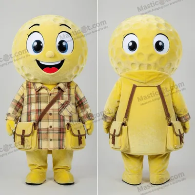 Immagine prodotto di Costume MASTICOT Gonfiabile a Forma di Palla da Golf Gialla Limone