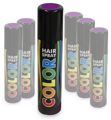 Produktbild von Hairspray Color in verschiedenen Farben buntes Haarspray Haarschmuck farbig (Lila)