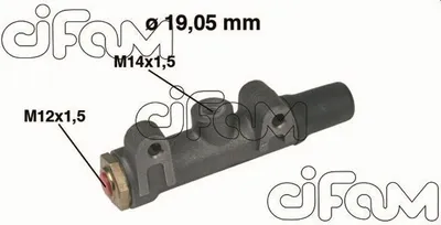 Produktbild von CIFAM 202-002 Bremszylinder Hauptbremszylinder für FIAT 600 Limousine für SEAT 600 D Limousine