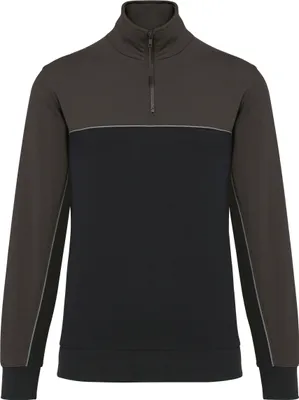 Produktbild von WK. Designed To Work Umweltfreundliches Uni-Sweatshirt mit Reißverschlusskragen