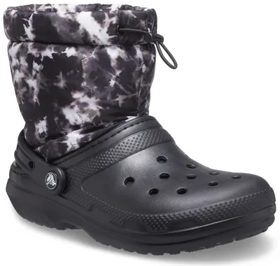 Produktbild von crocs Classic Lined Neo Puff Tie Dye Boot Schwarz Croslite Größe: 36/37 Normal
