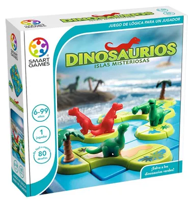 Productafbeelding van SmartGames Dinosaurussen: Mysterieuze Eilanden | Puzzel voor kinderen vanaf 6 jaar | Bordspel