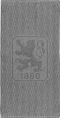 Produktbild von TSV 1860 München Handtuch Hexagon grau