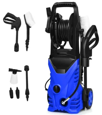 Immagine prodotto di Idropulitrice ad alta pressione potente, con portata d'acqua regolabile, modello EP23454DE, 2030 PSI, colore nero/blu