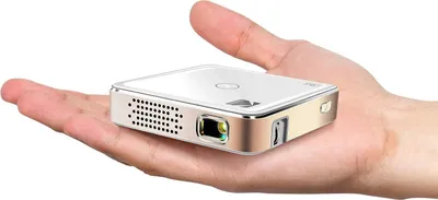 Produktbild von Tragbarer Ultra-Mini-Projektor 75 - HD LED DLP Wiederaufladbarer Projektor 100 Display, integrierter Lautsprecher - HDMI, USB und Micro SD