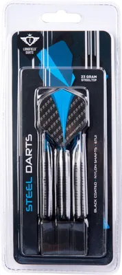 Produktbild von Longfield Darts Steeltip Dart Set 23 Gramm Schwarz/Blau 3 Stück