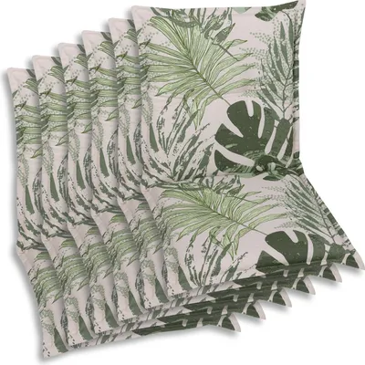 Produktbild von GO-DE Textil, Sesselauflage Niederlehner, 6er Set, Farbe: sand, Maße: 100 cm x 50 cm x 7 cm, Rueckenhoehe: 52 cm