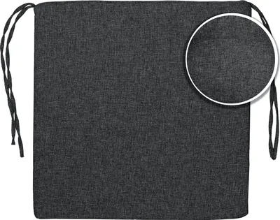 Produktbild von Sunnypillow 4er Set Stuhlkissen Polsterauflage Auflage für Stühle / Bänke in Haus und Garten Sitzkissen Sitzauflage Gartenkissen viele Farben zur Auswahl 40 x 40 x 3 cm Anthrazit