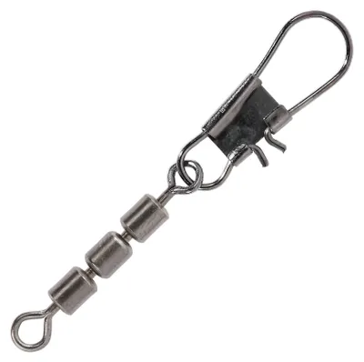 Produktbild von Balzer Dreifachwirbel mit Snap - Forellenwirbel, Größe:Gr. 18, Tragkraft:7.5kg, Packungsinhalt:5 Stück