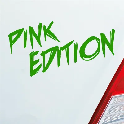 Produktbild von Auto Aufkleber Pink Edition Auto Car Tuning Motorrad 15x7 cm Hellgrün Sticker Heckscheibenaufkleber