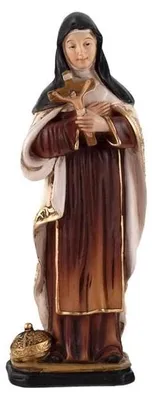 Harzfigur Santa de Cusa handbemalt, 20 cm