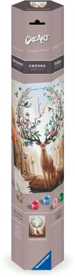 Image de Ravensburger CreArt - Peinture par numéros 23910 - Le cerf magique - à partir de 12 ans - Peinture sur toile 23910