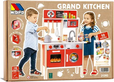 Produktbild von Molto Holz-kinderküchenset Mit 10 Zubehörteilen Lernspielzeug Mehrfarbig Mehrfarbig One Size