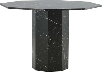 Immagine prodotto di FURNLUX Tavolo da pranzo Marbs Marble Black 110cm / Hauptfarbe: Schwarz / Dimensioni: 110 x 110 x 75 cm