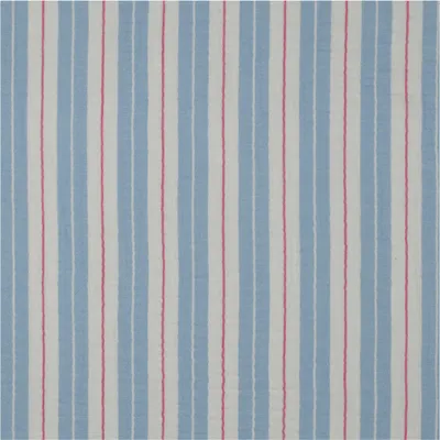 Musselin Streifenmuster Double Gauze ab 0,5m x 1,35m Baumwollstoff Meterware blau