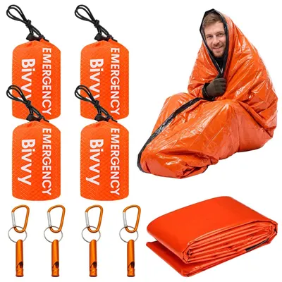 Produktbild von Set mit 4 Schlafsäcken für Camping und Überleben