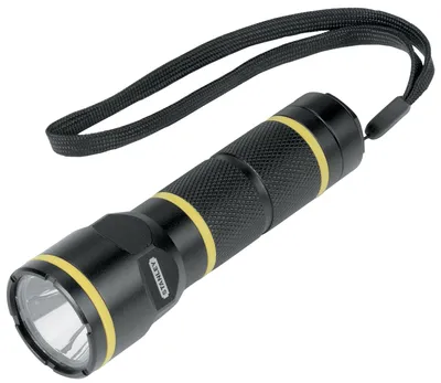 Produktbild von Stanley FatMax Aluminium-Stablampe 3AAA, Taschenlampe, Schwarz, Aluminium, Tasten, Drehregler, 2 m, IPX4