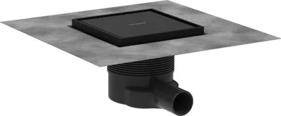Produktbild von hansgrohe RainDrain Brilliance Komplettset Punktablauf, 150x150, rückseitig befliesbar, 56251670