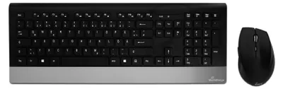 Produktbild von MediaRange MROS105 Tastatur-Maus-Set kabellos schwarz