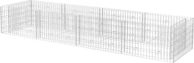 Immagine prodotto di Gabbione Letto Rialzato da Giardino in Acciaio 360x90x50 cm
