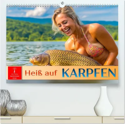 Produktbild von Heiß auf Karpfen (hochwertiger Premium Wandkalender 2026 DIN A2 quer), Kunstdruck in Hochglanz
