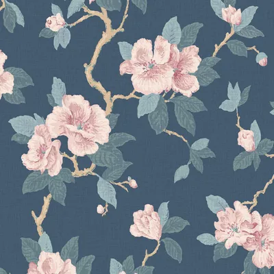 Produktbild von Laura Ashley Vliestapete orientalische Blüte 1000x52cm