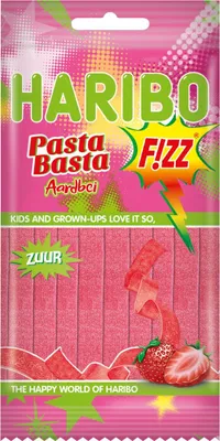 Produktbild von HARIBO Pasta genug Erdbeer f!zz 12 x 90 Gramm