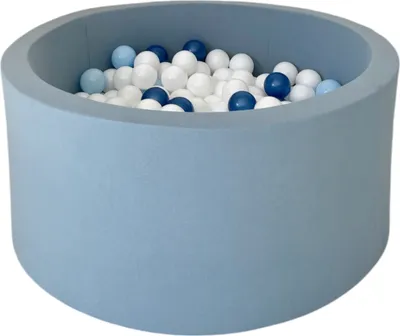 Image de MONIO for kids Piscine à balles 90 cm bleue + 200 balles