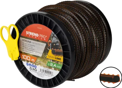 Produktbild von Mähfaden SawLine, 2,4 mm, L-100 m, gezahnt