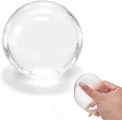 Produktbild von Quietschspielzeuge – Transparente Stressbälle mit Kokosöl für Menschen mit ADHS