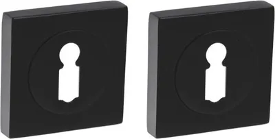 Produktbild von GABI schwarzes Türdrückerschild mit Schlüssel