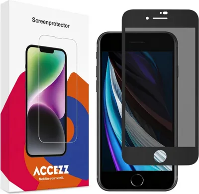 Productafbeelding van Accezz Gehard Glas Privacy Screenprotector voor de Apple iPhone SE (2022 / 2020)
