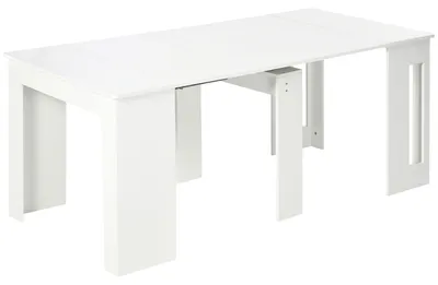 Produktbild von Ausziehbarer Esstisch fš¹r 4 bis 6 Personen, multifunktionaler Beistelltisch fš¹r Bš¹ro oder Kš¹che, 180 x 85 x 75 cm, wei?