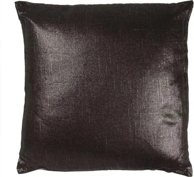Image de Coussin en coton, lin et Polyester noir 40x40