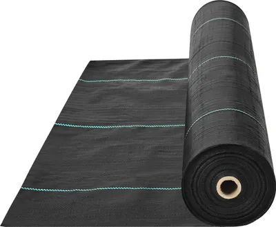 Zdjęcie produktu dla 102g/m² włóknina przeciw chwastom włóknina ogrodowa przeciw chwastom 1.8x91.4mm folia przeciw chwastom wykonana z PP przepuszczalna dla wody odporna na rozdarcia odporna na korozję włóknina przeciw chwastom 570/700N wytrzymałość na rozciąganie włóknina przeciw chwastom do gleby