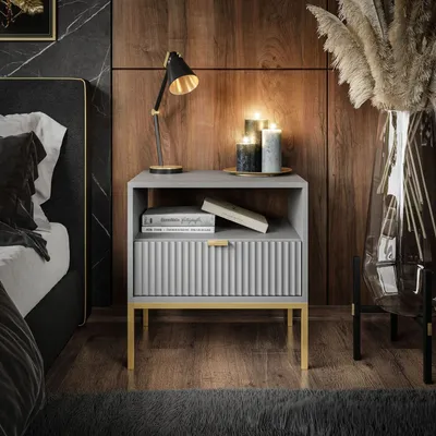 Obrázek produktu pro Noční skříňka CORTADO GOLD S54 Grey