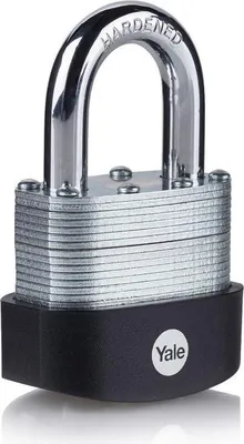 Immagine prodotto di Lucchetto Yale Y127B/55/129/1, massima sicurezza, acciaio laminato, 56 mm, 3 chiavi