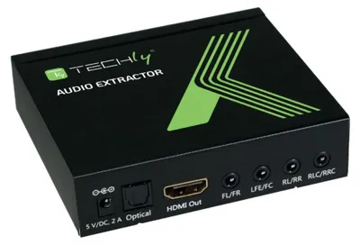 Produktbild von Techly HDMI Audio-Extractor LPCM 7.1 4K, UHD, 3D