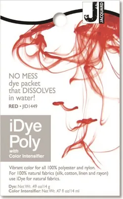 Zdjęcie produktu dla Żakard Jacquard iDye Poly 14 gr Czerwony