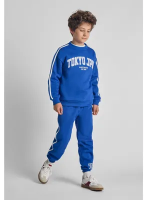 Produktbild von Minoti Jogginghose Baumwolle Blau Gr. 146 für Jungen