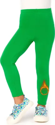 Image de Leggings Bellivalini pour filles - Leggings d'hiver doublés pour filles - Leggings doux et respirants pour filles - Parfaits pour les saisons froides - BLV50-323 (Vert, 110)