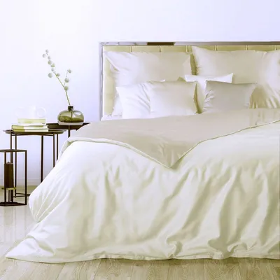 Produktbild von Eurofirany Bettwäschegarnitur Bettwäsche NOVA3 creme beige 180x200 cm 3 TLG SET: mit 2 Kissenbezüge 70x80 cm